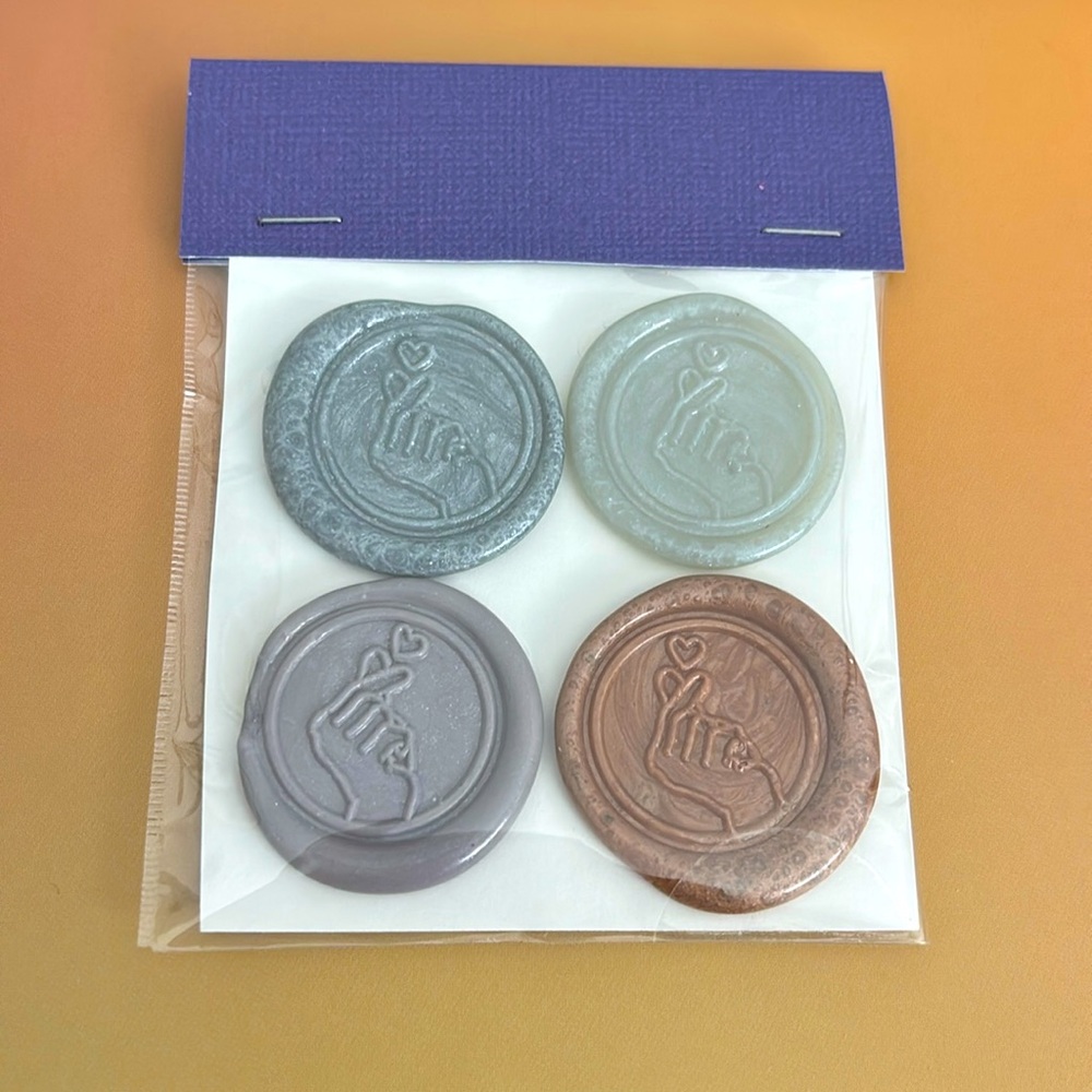 HANDMADE Hand and Heart Wax Seals NEW